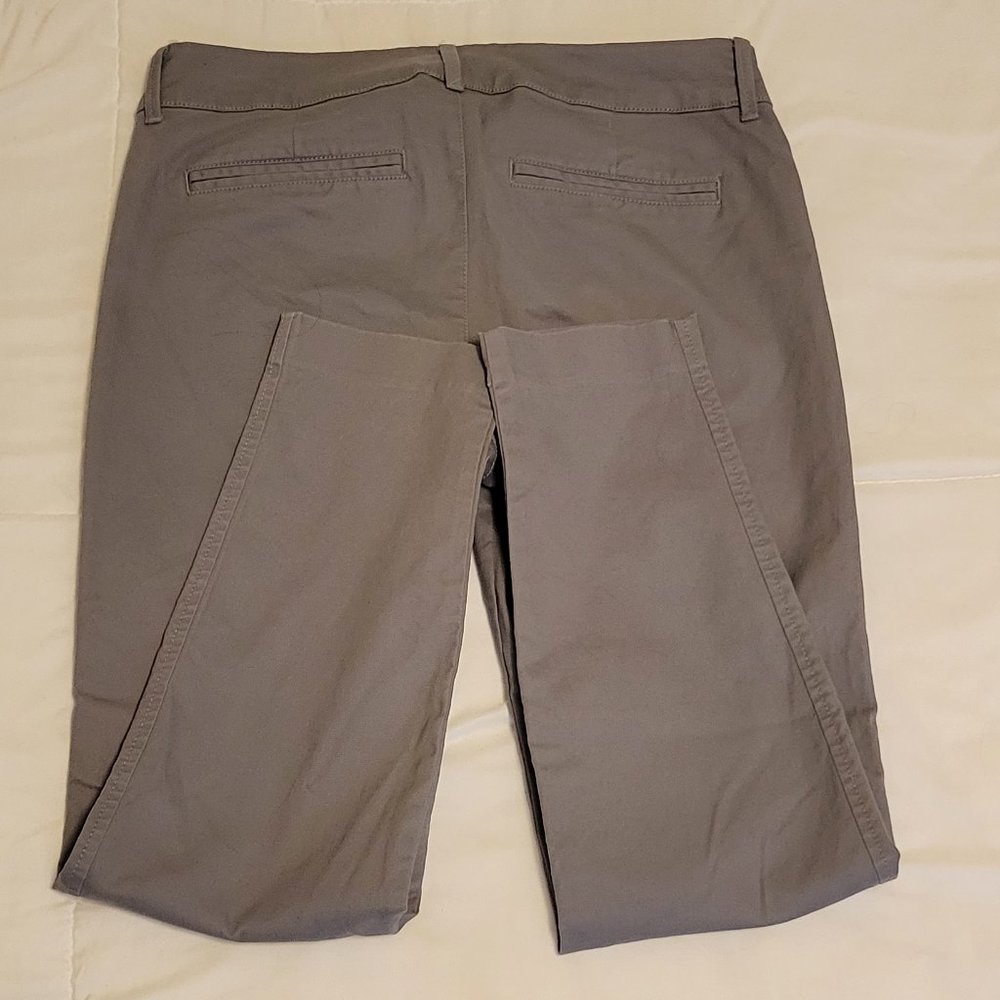 Old Navy Pixie Gray Straight Leg Work Pants Sz: 4… - image 2